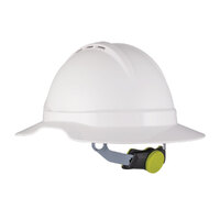 GT13 Type 1 ABS Vented Earmuff Suitable Broad Brim Hard Hat With Ratchet Harness