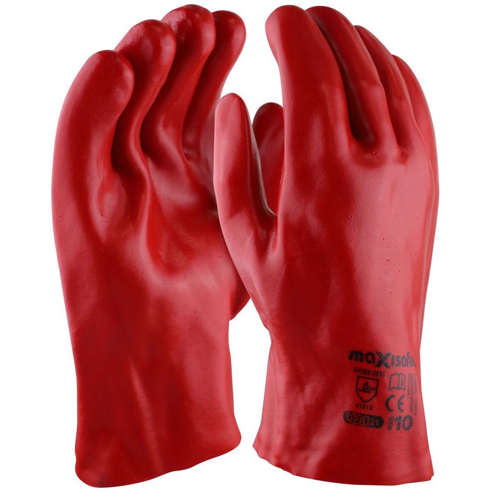 Maxisafe Red PVC Gauntlet 25cm - GPR121