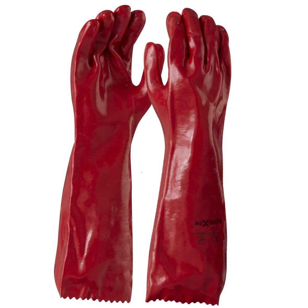 Maxisafe Red PVC Gauntlet 25cm - GPR121