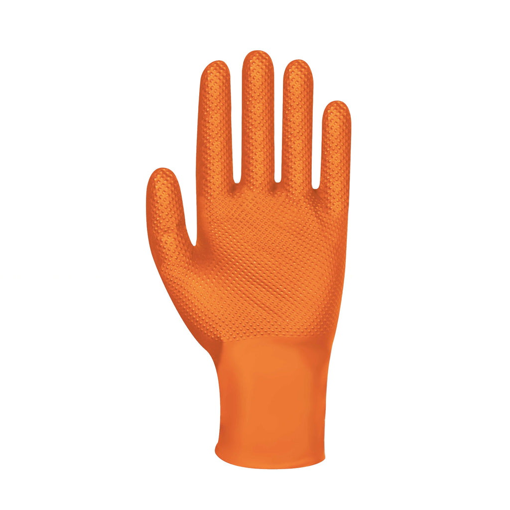 Force360 SafeTouch Disposable Nitrile Glove Industrial (Orange) - GWORX006