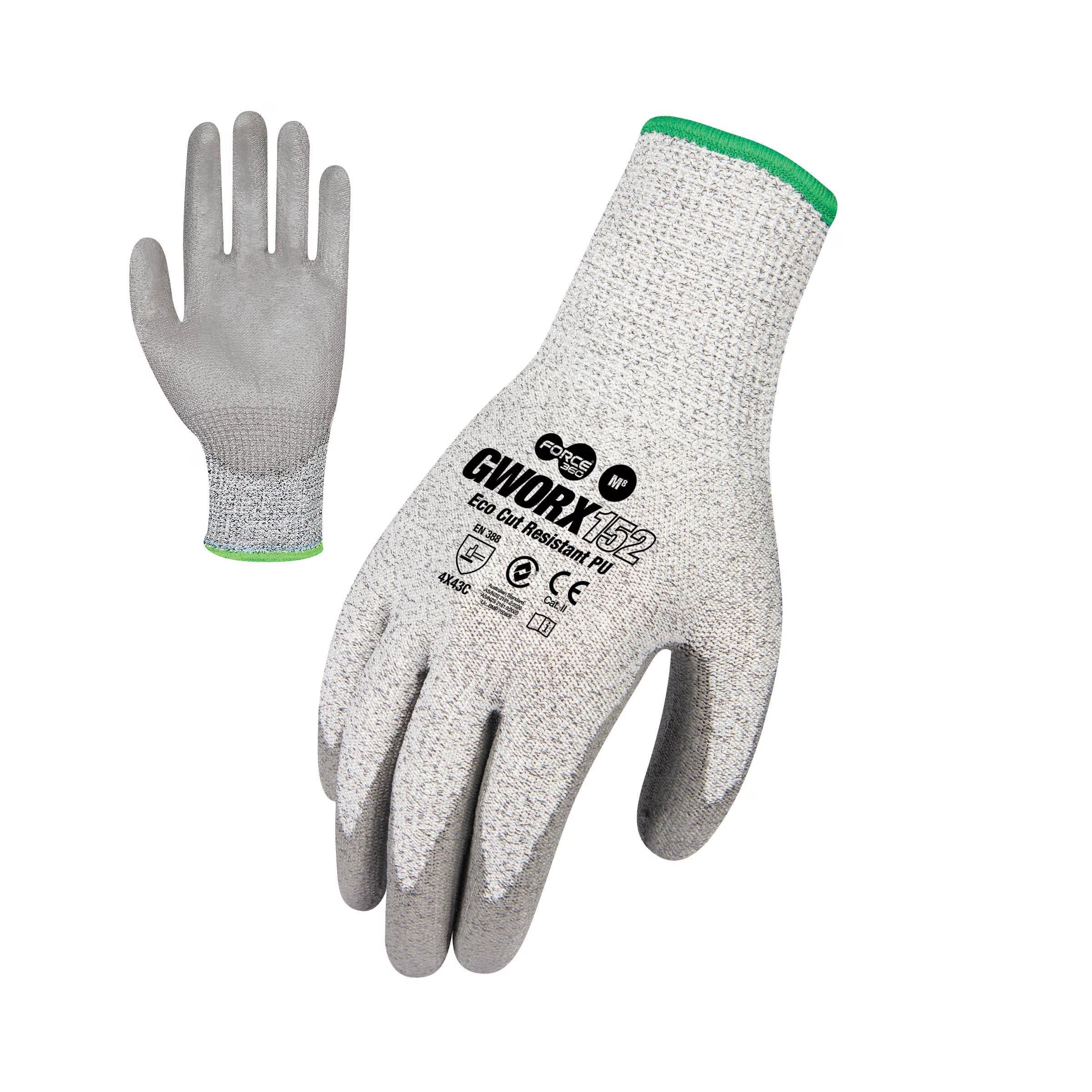 Force360 Eco Cut Resistant Gloves PU Coated Palm - GWORX152