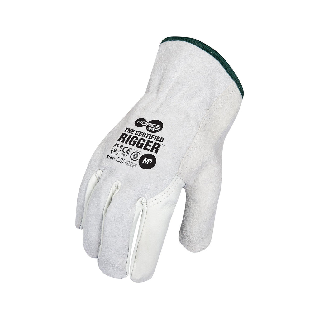 Force360 Cowhide Leather Rigger Glove (Splitback) - GWORX601