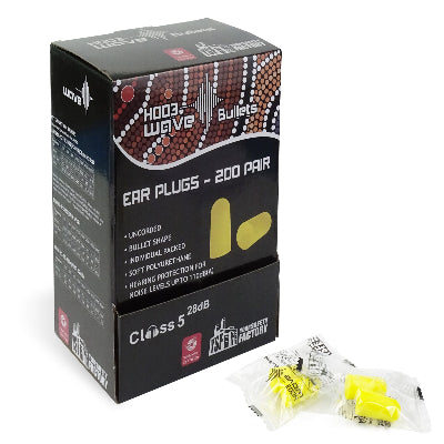Wave Disposable Bullet Earplugs (SLC80 28dB) - H003