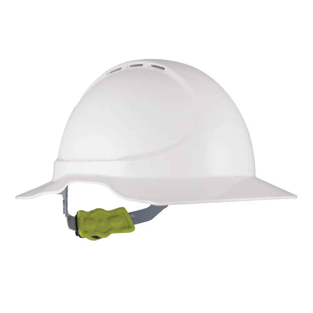 Force360 Type 1 ABS Vented Earmuff Suitable Broad Brim Hard Hat with Ratchet Harness GT13 - HPFPRGT13