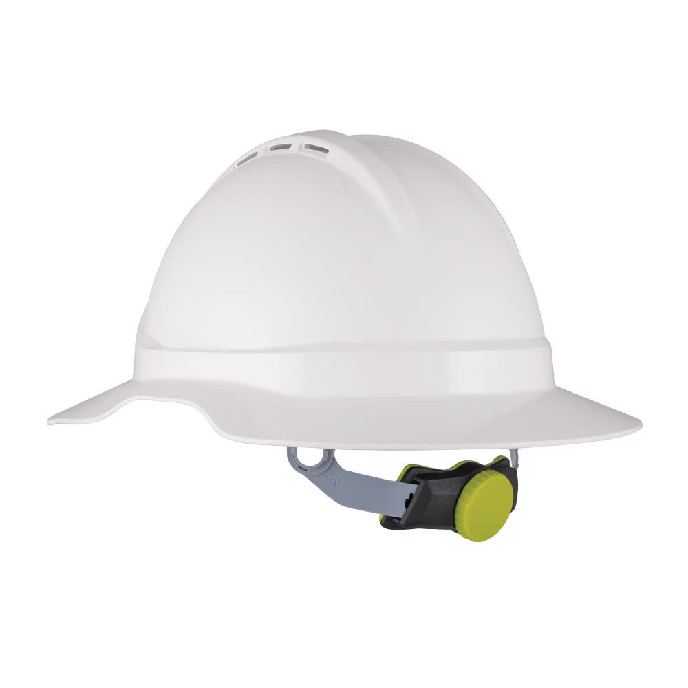 Force360 Type 1 ABS Vented Earmuff Suitable Broad Brim Hard Hat with Ratchet Harness GT13 - HPFPRGT13