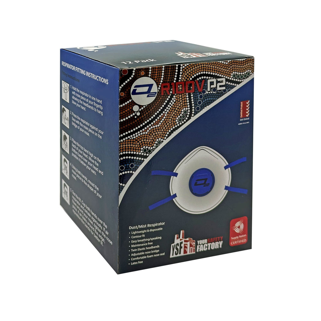 YSF P2 Valved Respirator (Disposable) R100V