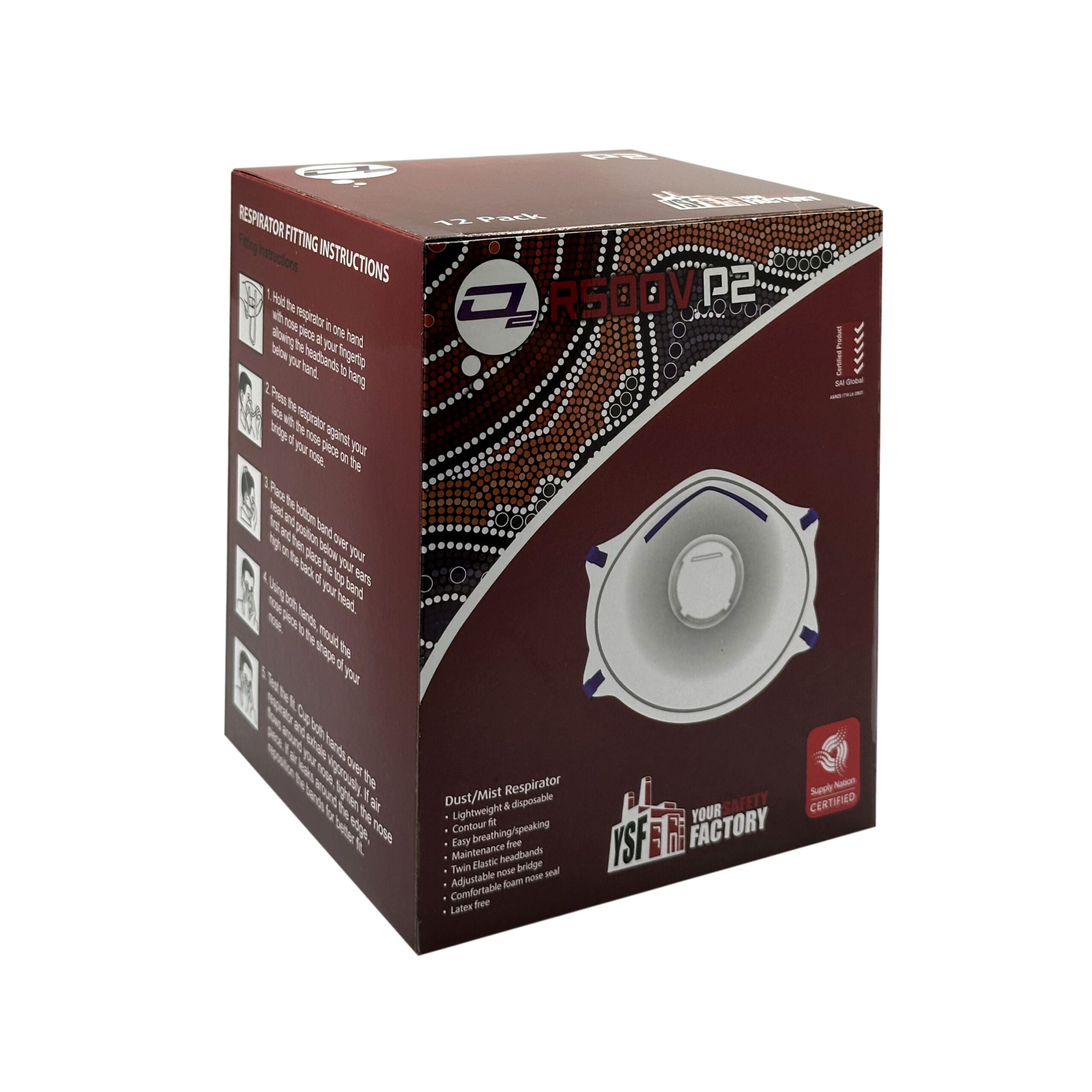 YSF P2 Respirator (Disposable) - R500V