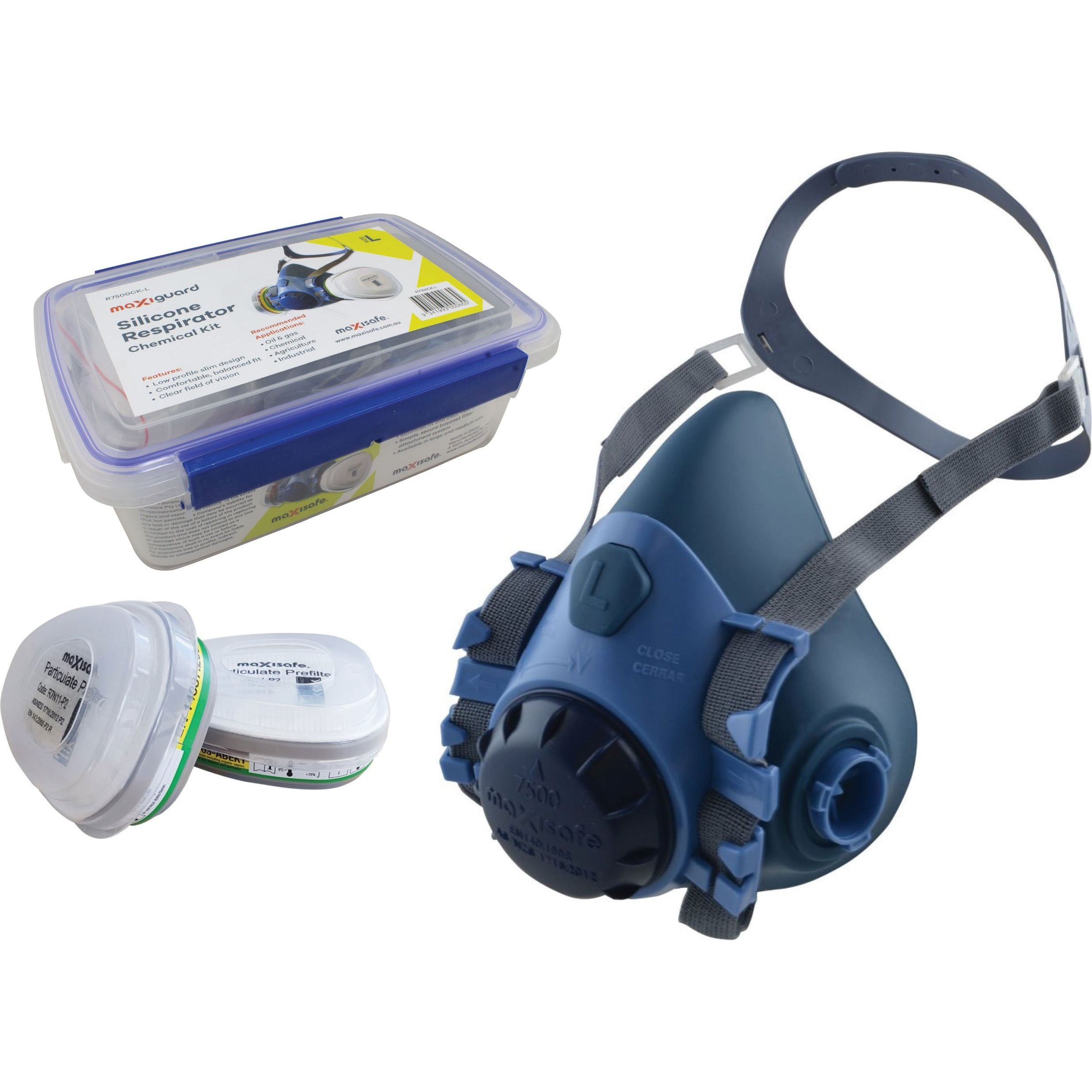 MaxiGuard Half Mask Silicone Chemical Kit - R7500CK
