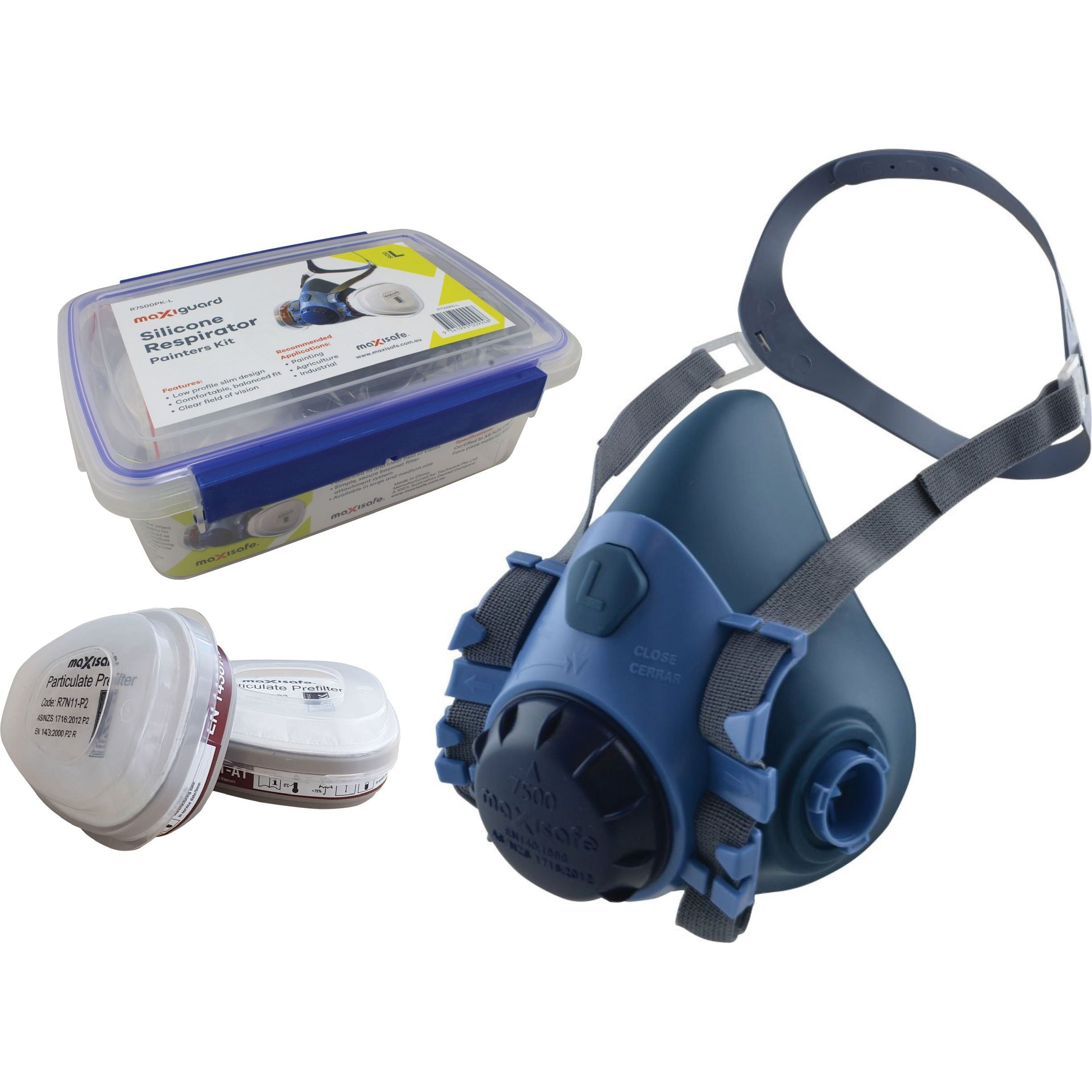 MaxiGuard Half Mask Silicone Painters Kit - R7500PK